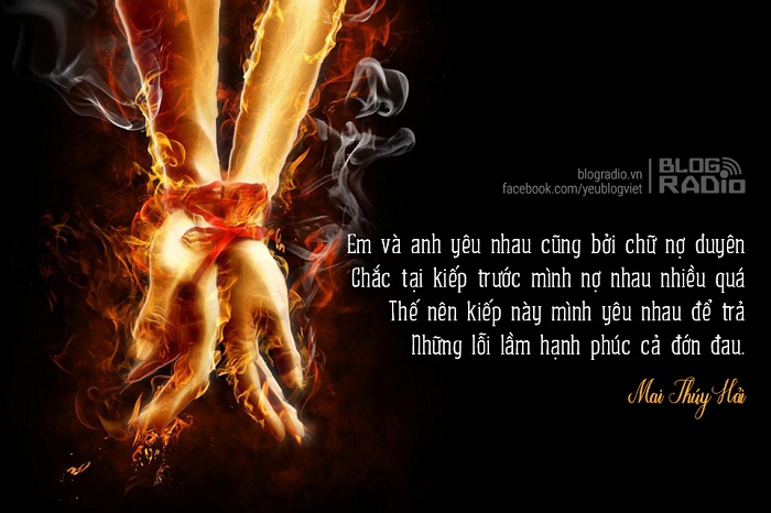 <br />
Chắc tại kiếp trước mình duyên nợ gì nhau
