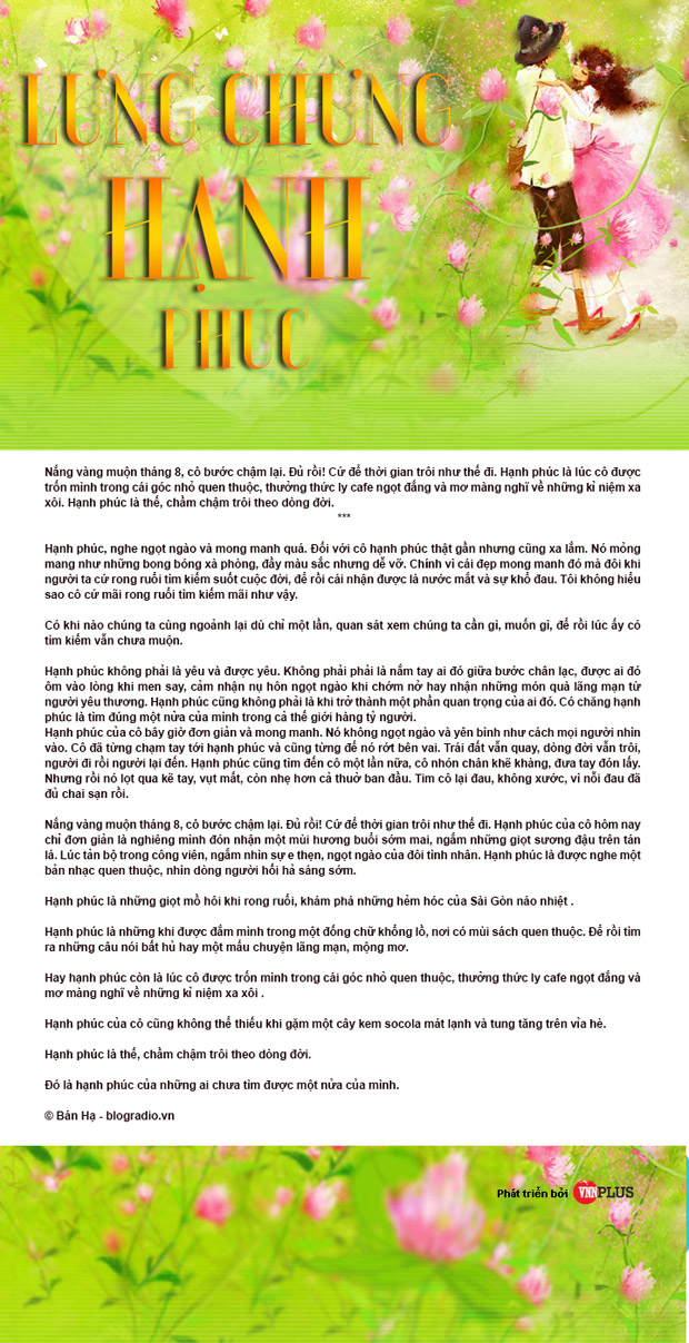 Lưng chừng hạnh phúc