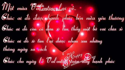 Lời chúc Valentine hay ý nghĩa nhất tặng người yêu bằng hình ảnh