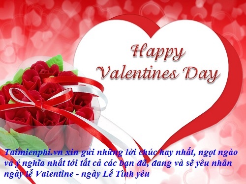 Lời chúc Valentine hay ý nghĩa nhất tặng người yêu bằng hình ảnh